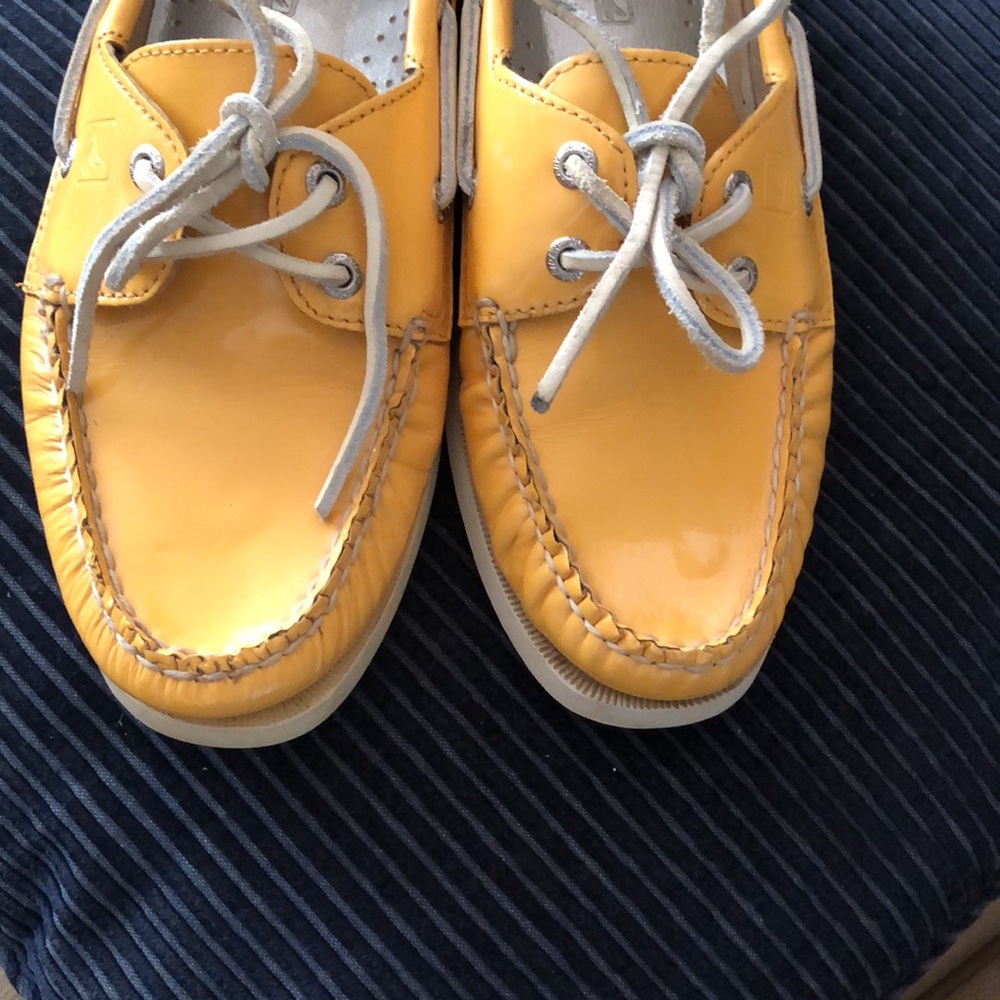 Sperry Golden Yellow Topsiders - Picture 6 of 7